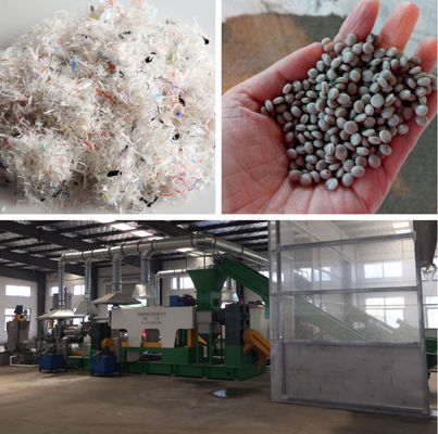 Borsa della rafia dei pp che granula la linea di riciclaggio di plastica 380V 50HZ della macchina
