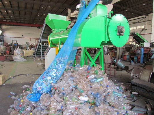 Dispositivo di rimozione di plastica dell'etichetta della bottiglia, macchina di riciclaggio di plastica dell'animale domestico, bottiglia dell'animale domestico che ricicla macchina, bottiglia di acqua che ricicla macchina