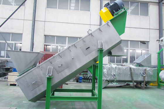 Rondella ad alta velocità di attrito 1500KG/H, linea di riciclaggio di plastica della macchina sS304