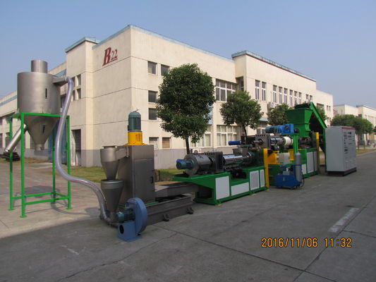 50Hz macchina di granulazione di plastica, granulatore di plastica industriale tessuto pp