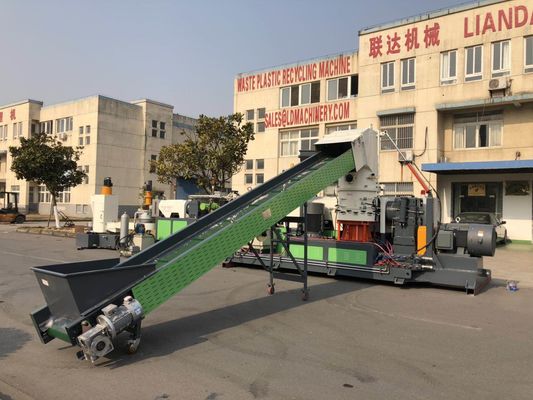 Le doppie fasi innaffiano Ring Plastic Granulating Line